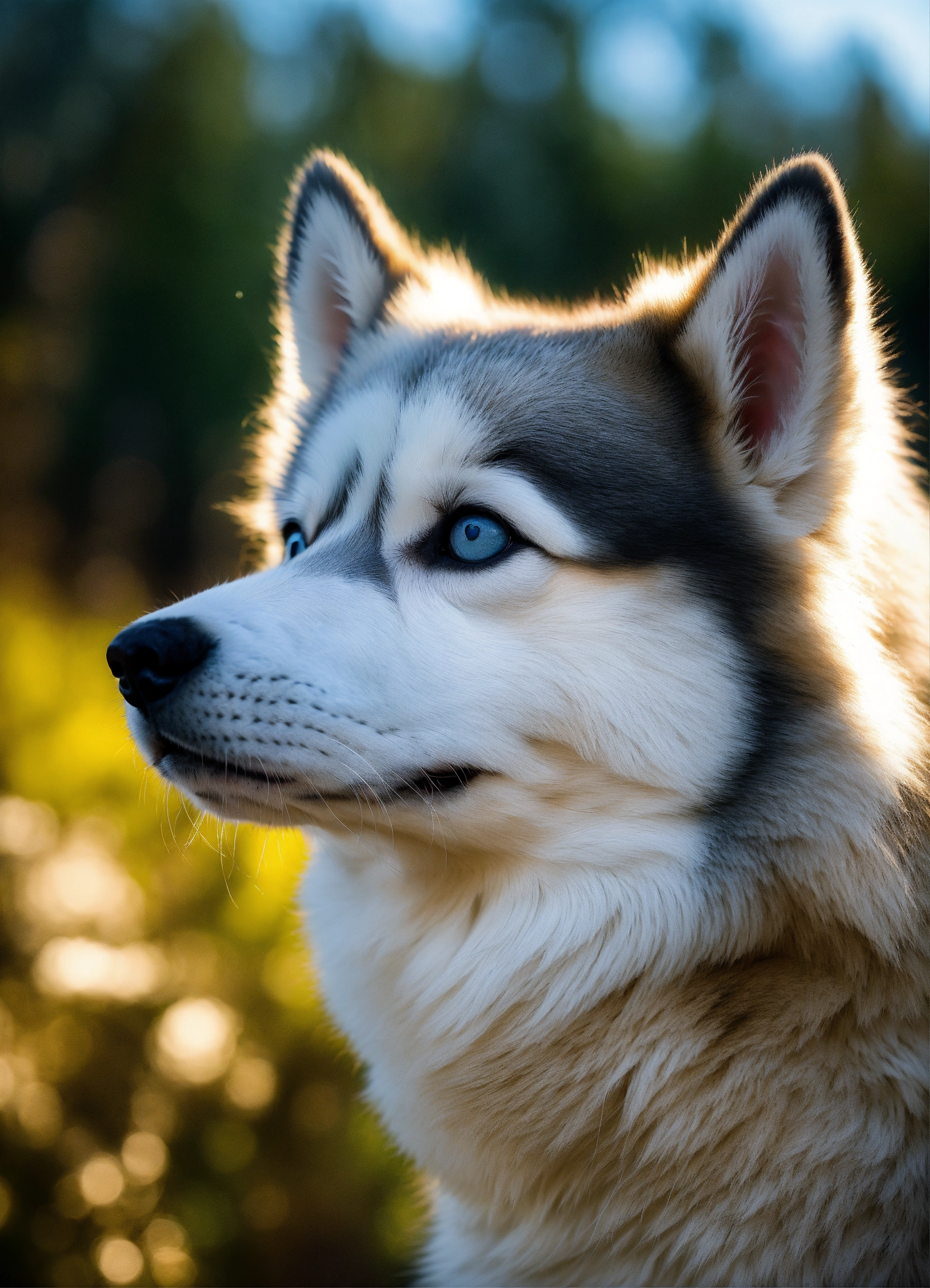 Rare husky eyes