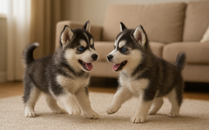 miniature siberian husky puppies